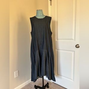 LIKE NEW CHAMBRAY BLUE JEAN DRESS - THE LIMITED